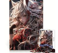 Anime Fantasy Ninja Puzzle for Teenagers 1000 Pieces Brain Teasing Soothing Hobby Solid Lock Thoughtful Gift (50x75cm)