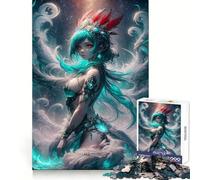 Anime Fantasy Princess 1000 Pieces Jigsaws Adults Puzzles Logic Practice Pleasant Leisure Clean Edges Perfect Present (38x26cm)