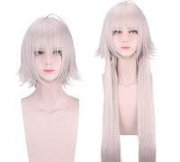 Anime Fate/Grand Order Jeanne D'Arc Alter Wig Cosplay Costume Joan of Arc Women Heat Resistant Synthetic Hair Wig + Free Wig Cap