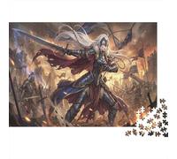 Anime Female Warrior 1000 Piece Jigsaw Puzzle,Premium Cardboard,Gift Idea,Stress Relief,Impossible Challenge,Educational Toy,Home Wall Decor,Adults & Kids 14+ 52x38cm/1000pcs