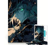 Anime Female Warrior 1000-piece Jigsaw Puzzles Brain Training Fun Tight Interlock No Gaps Bonding Activity for Loved Ones (38x26cm)