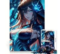 Anime Female Warrior Jigsaw Puzzle for Teenagers 1000 Pieces Brain Teasing Pleasant Leisure Smooth Edges Ideal Xmas Gift (38x26cm)