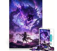 Anime Fight of Demons 1000 Piece Jigsaws for Adults Brain Recall Game Tight Interlock No Gaps Calming Mental Break Activity (38x52cm)