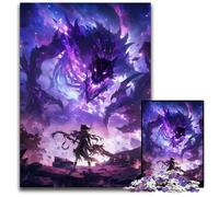 Anime Fight of Demons Jigsaws 1000 Pieces for Adults Challenging Puzzles for Birthdays Holidays Best for Christmas 1000 PCS(75x50cm)