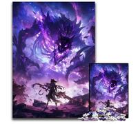 Anime Fight of Demons Puzzles for 1000 Piece Impossible Jigsaw Puzzles for Adults Perfect for Family Gatherings Birthdays Holidays 1000 PCS(38x26cm)