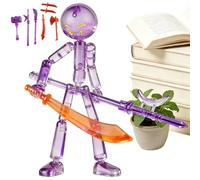 Anime Figure - Flexible Pose Collectibles, 7 Types Fighting Tools Assembly, Action Statue Set, Movable Joint Maneuquin, Character Hardware, Display Model for Adults Teens Bedside Table Bookshelf