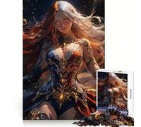 Anime Fire And Ice Sorceress 1000 Teenager Pieces Jigsaw Puzzle Brain Development Unwind Easily Clean Join Warm Xmas Gift (50x75cm)