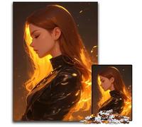 Anime Fire Queen Jigsaw Puzzles for Adults 1000 Piece Jigsaw Puzzles Family Activity Brain Teaser Home Decor 1000 PCS(75x50cm)