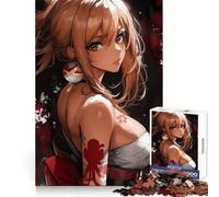 Anime Fireworks Girl Teenagers 1000 Pieces Puzzle Recall Power Restful Pleasure Precise Edges Bday Surprise (50x75cm)