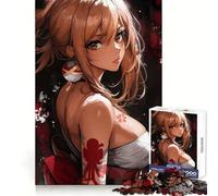 Anime Fireworks Girl Teenagers Puzzles 1000 Piece Jigsaws Memory Boost Unwind Easily (38x26cm)