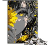 Anime Flower Girl 1000 Piece Jigsaw Puzzles for Adults & Teens, Educational Stress Relief Toy for Is Ideal As A Gift for The Whole Family (50x75cm)
