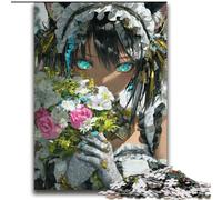 Anime Flower Girl 2000 Piece Jigsaw Puzzles for Adults & Teens, Art Interesting Stress Reduction Wishlist with Santa Claus for Age 14 (70x100cm)