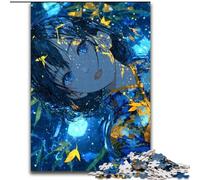 Anime Flower Girl JigsawPuzzle 1000 Pieces for Teenagers, Stress Reliever Staycation Kill Time with Matching Poster And Trivia Sheet (50x75cm)