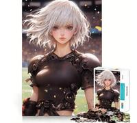 Anime Football Aesthetics 1000-piece Jigsaw Puzzles Brain Focus Game Expert Cutting Craftsmanship Fascinating Hobby for Idle Moments (38x52cm)