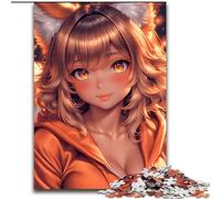 Anime Fox Girl 1000 Piece Jigsaw Puzzles for Adults Gifts, Challenging Game for Is Ideal As A Gift for The Whole Family (50x75cm)