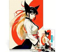 Anime Fox Girl 1000 Pieces Puzzles for Teenagers Mind Boost Fun High Accuracy Cutting Craft Calming Mental Break Activity (38x52cm)