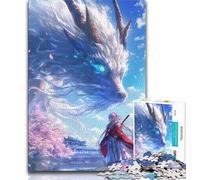 Anime Fox Girl JigsawPuzzle 1000 Pieces for Teenagers,Brain Teaser Game Wall Decoration Unique Birthday And Xmas Gifts (38x26cm)