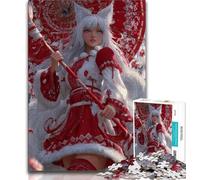 Anime Fox Girl Puzzles for Adults And Teenagers,Challenging To Complete But Fun And Humorous Birthday Present,Gifts,Wall Art (38x26cm)