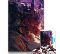 Anime Fox Mask Boy Puzzles for Adults Teens 1000pc Puzzle,Help The Brain Exercise Addictive Toys to Cultivate Patience Parent-child Interaction (38x26cm)