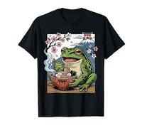 Anime Frog Eating Ramen Japanese Ramen Japan Value Graphic T-Shirt