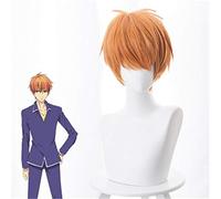 Anime Fruits Basket Soma Souma Kyo Short Wig Cosplay Costume Fake Hair Heat Resistant Synthetic Hair Role Play Wigs+Wig Cap