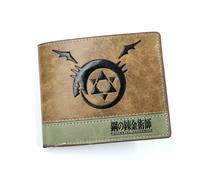 Anime Fullmetal Alchemist Mens Wallet Ouroboros Snake Sign Cartoon PU Purse