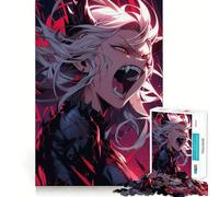Anime Futuristic Cute Girl Jigsaw Puzzle 1000 Piece Creative Skill Toy Clean Cut Sturdy Components Travel-friendly Brain Game Gift (38x52cm)