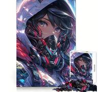 Anime Futuristic Cute Girl Puzzle for Teenagers 1000 Pieces Brain Teasing Soothing Hobby Solid Lock Thoughtful Gift (50x75cm)