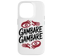 Anime GAMBARE GAMBARE Japanese Motivation Case for iPhone 14 Pro