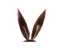 Anime Game Arknights AMIYA Cosplay Wig with Ear Brown Synthetic Wig Costume Halloween Party Play Woman Wigs Straight Hair only the ear