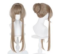 Anime Game Character Cosplay Wig - High-Temperature Fiber with 2 Wig Caps for Conventions, Cosplay Events, and Themed Parties (Sandrone)