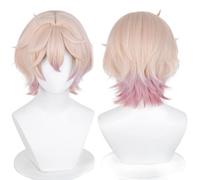 Anime Game Character Cosplay Wig - High-Temperature Fiber with 2 Wig Caps for Conventions, Cosplay Events, and Themed Parties (Dahlia)