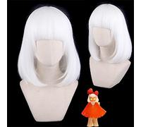 Anime Game Hatake Kakashi White Cosplay Wig Synthetic Hair Halloween Costume Party Play Wigs OneSize white15
