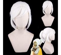 Anime Game Hatake Kakashi White Cosplay Wig Synthetic Hair Halloween Costume Party Play Wigs OneSize white11