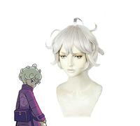 Anime Game Sword/shield Bede Cosplay Wig High-temperature Fiber Short Wavy Hair Costume Play Wigs+ Free Hair Cap