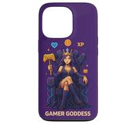 Anime Gamer Queen Video Game Player XP Throne Gamer Goddess Case for iPhone 13 Pro