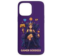 Anime Gamer Queen Video Game Player XP Throne Gamer Goddess Case for iPhone 13 Pro Max