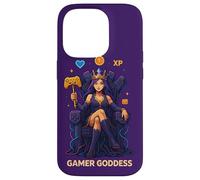 Anime Gamer Queen Video Game Player XP Throne Gamer Goddess Case for iPhone 14 Pro