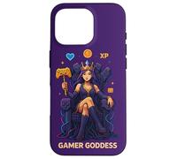 Anime Gamer Queen Video Game Player XP Throne Gamer Goddess Case for iPhone 16 Pro