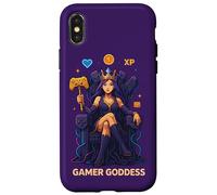 Anime Gamer Queen Video Game Player XP Throne Gamer Goddess Case for iPhone X/XS