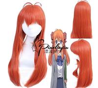 Anime Gekkan Shoujo Nozaki-kun Chiyo Sakura Cosplay Wig Orange Long Straight Heat-resistant Hair Halloween Party Wigs PL-374