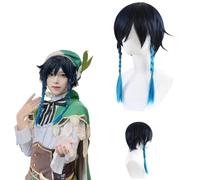 Anime Genshin Impact Barbatos Cosplay Wig for All Characters Halloween Carnival Party for Women Girls and Boys