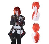 Anime Genshin Impact Diluc Cosplay Wig for All Characters Halloween Carnival Party for Women Girls and Boys