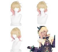 Anime Genshin Impact Emilie Cosplay Wig for All Characters Halloween Carnival Party for Women Girls and Boys
