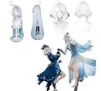 Anime Genshin Impact Furina Cosplay Wig for All Characters Halloween Carnival Party for Women Girls and Boys (Long)