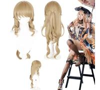 Anime Genshin Impact Navia Cosplay Wig for All Characters Halloween Carnival Party for Women Girls and Boys