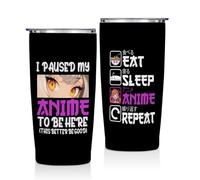 Anime Gifts Anime Merch 20 oz Tumbler Kawaii Stuff Anime Stuff Manga Coffee Mug Funny Insulated Tumblers Thermal Cup for Sports Travel Birthday Japanese Gifts for Anime Lovers Fans Women Men Girls