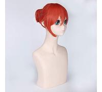 Anime Gintama cosplay wig Gintoki sakata Terakado Tsu Kagura Cosplay costume wigs Silver White purple cosplay wig + wig cap One Size Kagura wig PL-017