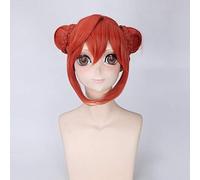 Anime Gintama Kagura Cosplay Wigs Short Orange Heat Resistant Synthetic Hair Costume Party Role Play Wig PL-125