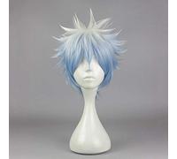 Anime Gintama Sakata Gintoki Wig Cosplay Costume Silver Soul Men & Women Short Hair Halloween Party Wigs+hairnet